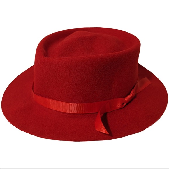 Effanem Other - Genuine Effanem Crusher Hat Scarlet Red 100% Wool Size Large Made In USA